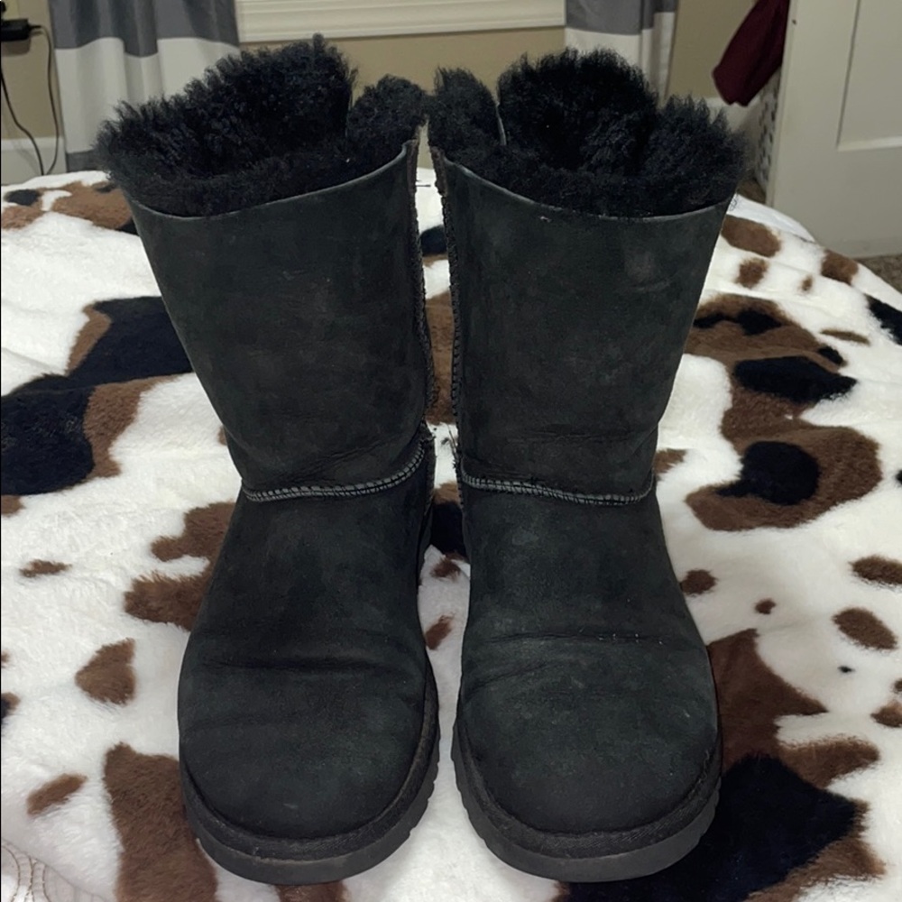 Bailey Bow UGG Black Boots